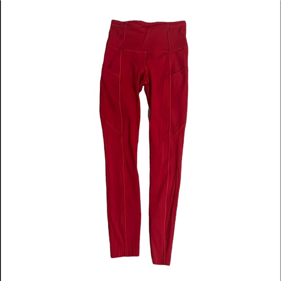 lululemon athletica Other - LULULEMON FAST AND FREE High Ride Tight 25” RED